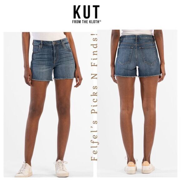 Kut from‎ the Kloth | Women's High-Rise Denim Shorts - Innovation, Size 4 - Picture 2 of 12